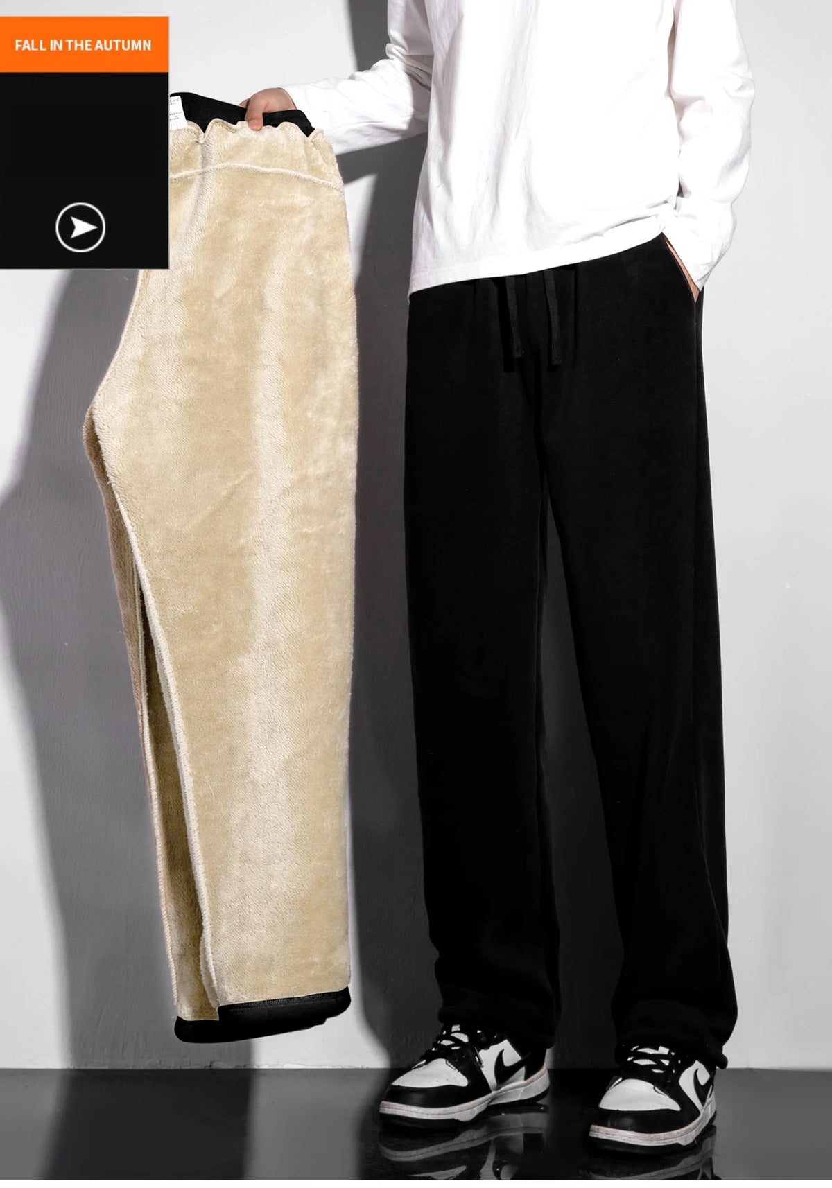 Unisex Fleece-Lined Winter Sweatpants