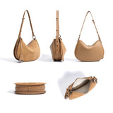 2025 Spring Summer Suede Hobo Bag Sophisticated Single Shoulder Tote Vintage Inspired Trendy Crossbody Pack Women's Handbag