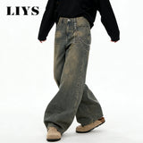 Unisex Baggy Wide-Leg Denim Jeans