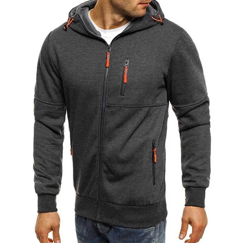 Men’s Slim-Fit Zippered Hoodie
