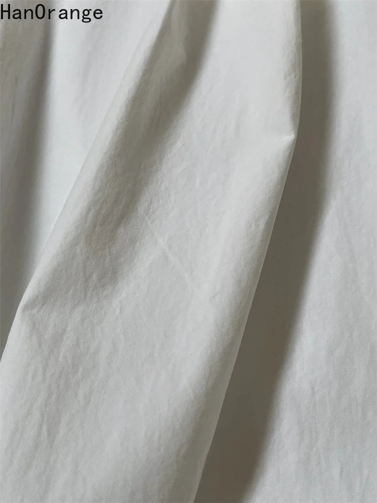 Women’s High-Waist Cotton Wide-Leg Pants
