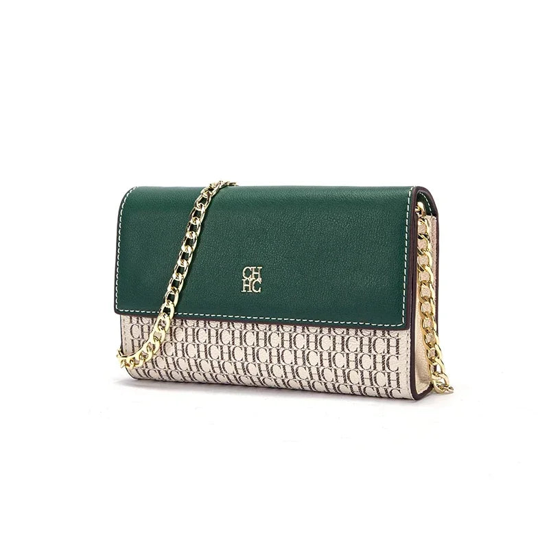 Luxury Letter Print Sequin Crossbody Bag