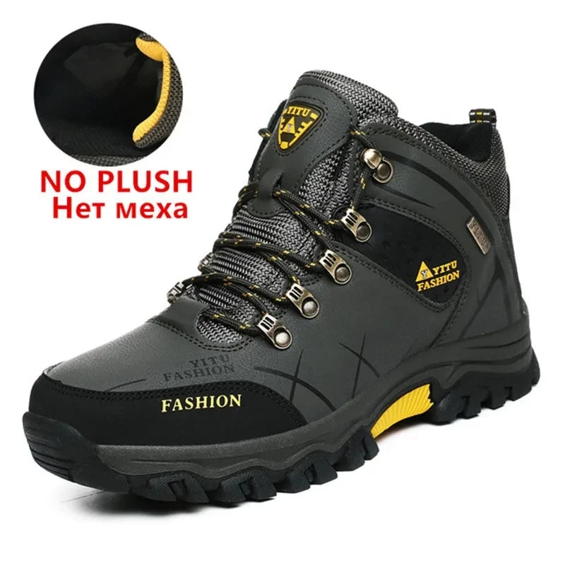 Waterproof Winter Leather Hiking Boots