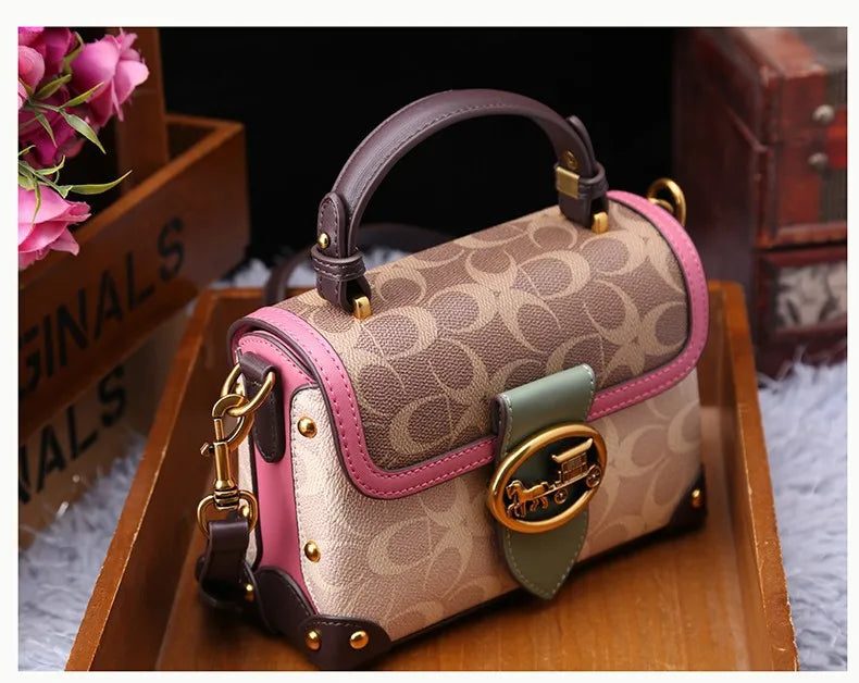 Carriage Emblem Crossbody Box Bag
