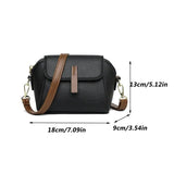 Women Solid Color PU Flap Crossbody Shoulder Bag Casual Daily Wear Versatile Fashion Handbag For Outdoor
