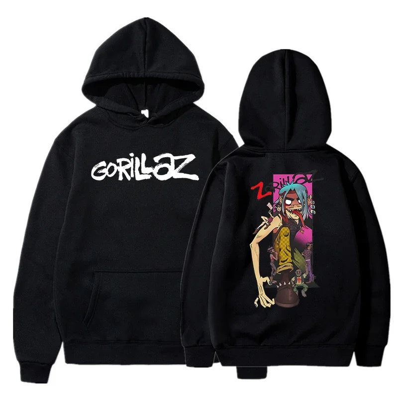 Gorillaz Graphic Hoodie with Relaxed Fit
