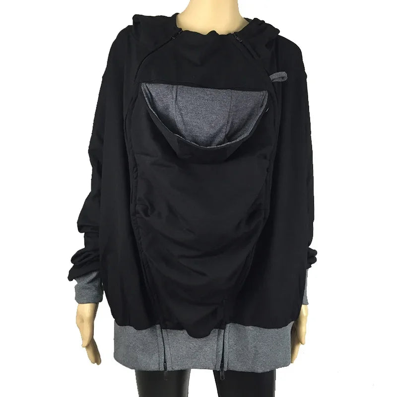 Men's Babywearing Zip-Up Hoodie