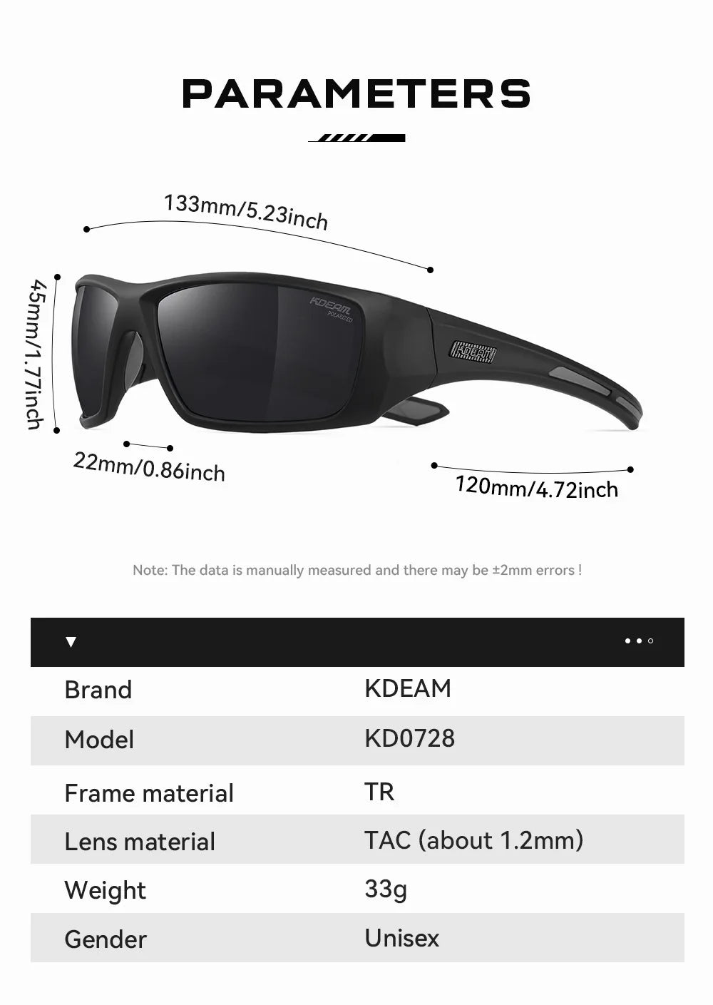 KDEAM New Polarized Fishing Sunglasses TR90 Frame Comfortable Anti slip Design Outdoor Fashion Sports Glasses Men Women Goggles