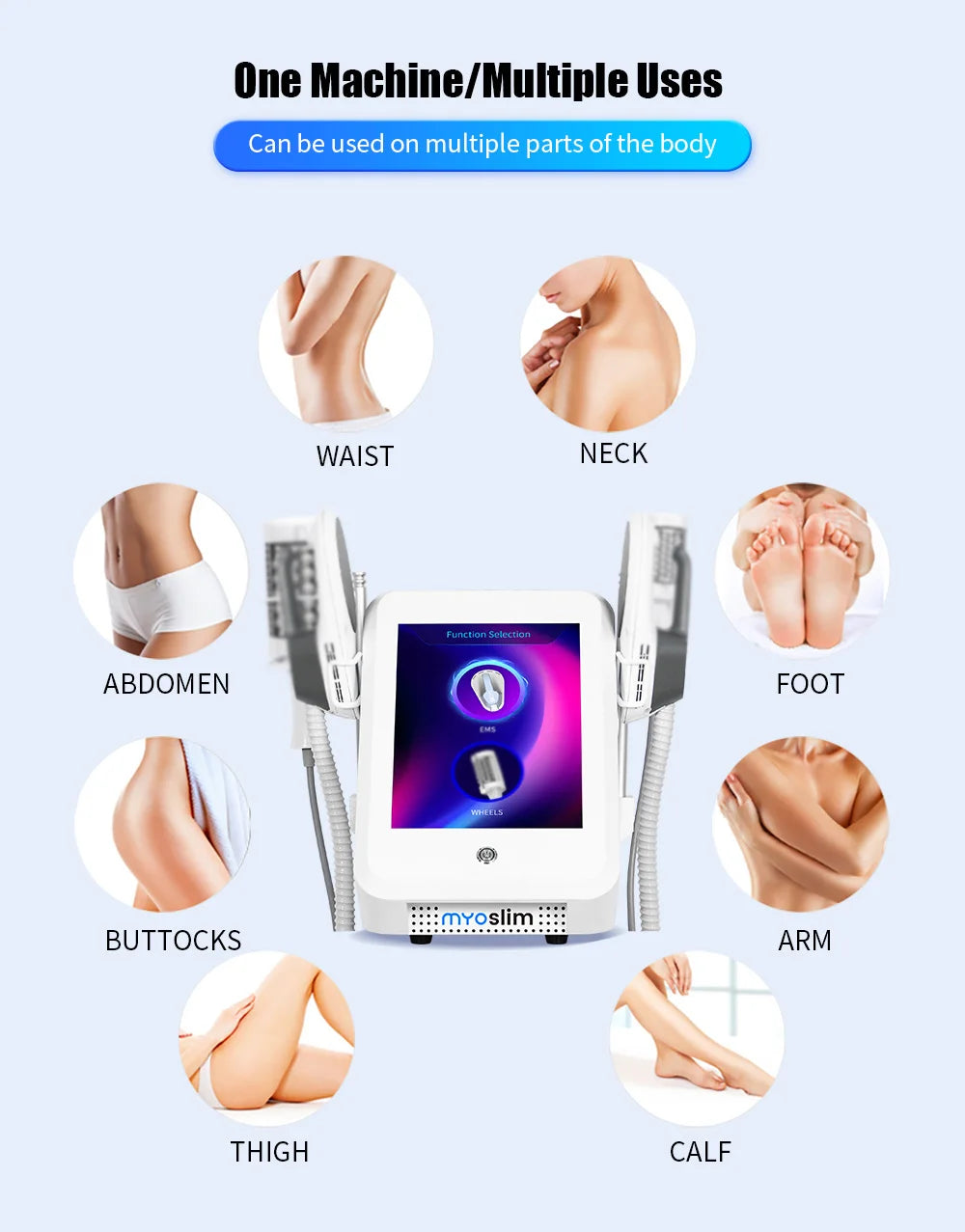 6500W EMS MYOslim Sculpt Machine 200HZ Sculpting Electromagnetic Shaping Slimming Muscle Stimulation Weight Loss  EMSzero