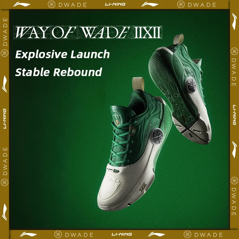 Li-Ning Men's WAY OF WADE 12 Professional Basketball Shoes SUPER BOOM LiNing CARBON-FIBER PLATE Competition Sneakers ABAV085