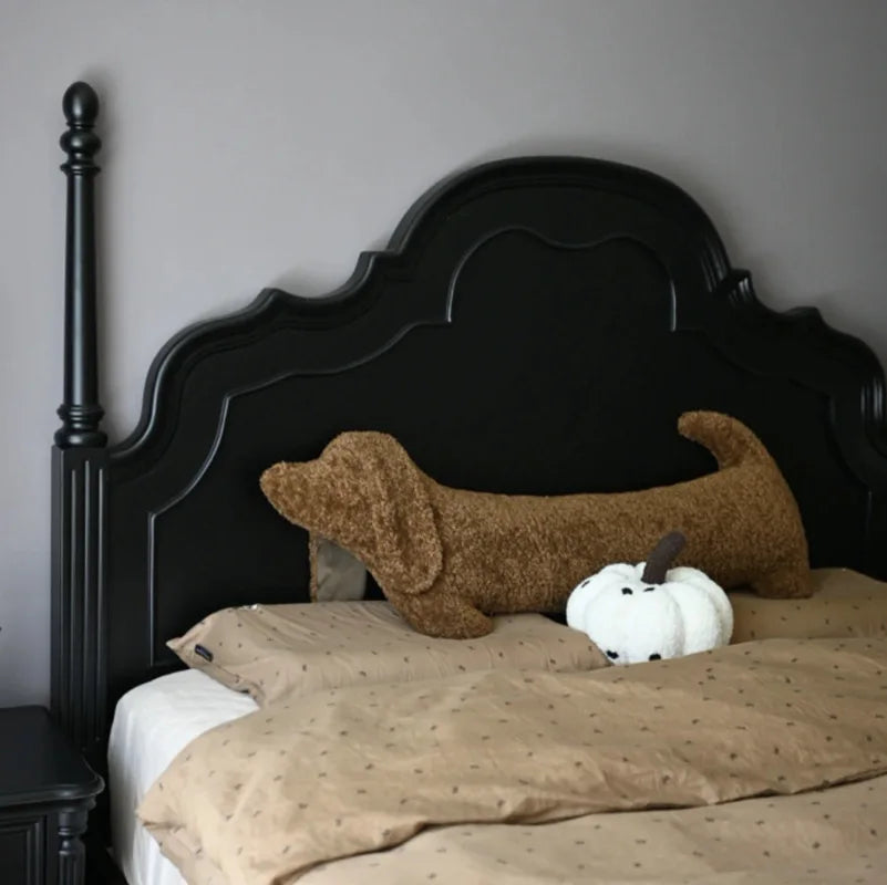 2025 Cartoon Animal Dachshund Pillow Plush Sausage-shaped Pillow Cute Cushion Nap Pillow Lumbar Pillow Bedroom Neck Pillow