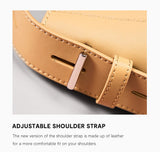 Zency New 2026 TrendyTwo Layer Cow Leather Shopper Shoulder Bag Commuter Large Bucket Handbag Simple High Quality Women Tote Bag