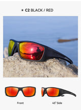 KDEAM New Polarized Fishing Sunglasses TR90 Frame Comfortable Anti slip Design Outdoor Fashion Sports Glasses Men Women Goggles