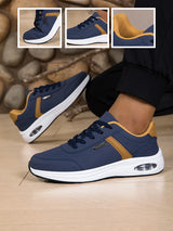 2026 New Walking Sports Shoes Leather Waterproof Casual Sports Shoes Non-slip Shock Absorption Running Shoes Men's Tennis Shoes