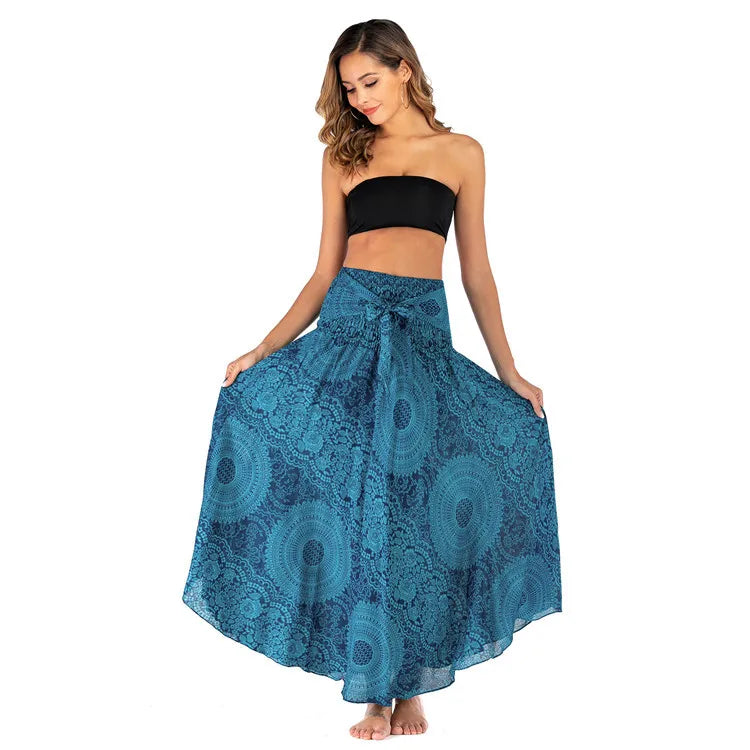 Boho Maxi Skirt – Flowy Ankle-Length Summer Skirt for Women