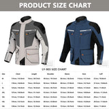 LYSCHY Motorcycle Jacket Pants Suit Cold-proof Waterproof Winter Men Motorbike Riding Moto Jacket Protective Gear Armor Clothing