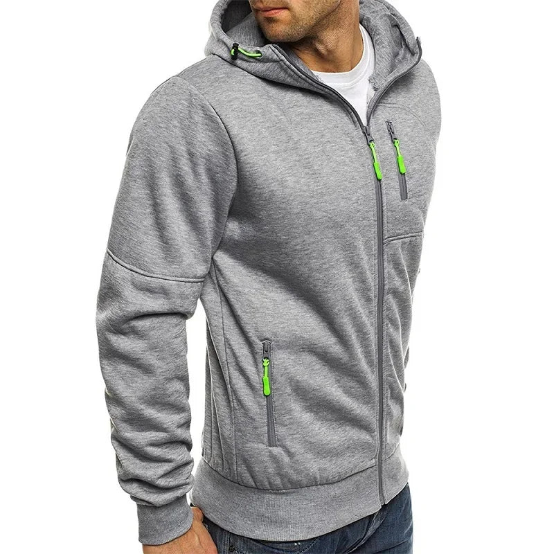 Men’s Slim-Fit Zippered Hoodie