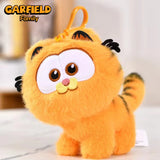 ORIGINAL Garfield Kawaii Soft Plush Toys Keychain Cute Cats Anime Stuffed Animals Peluche Doll Pendants Birthdays Gifts For Kids