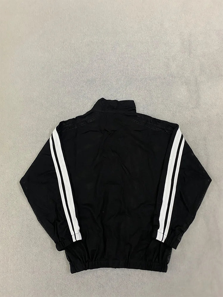 Women's Sheer Striped Stand-Collar Layering Jacket