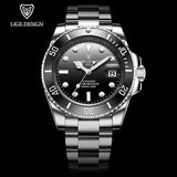 LIGE Top Brand Luxury Automatic Watch for Men Fashion Waterproof Sport Men's Mechanical WristWatches Casual Automatic Date Watch