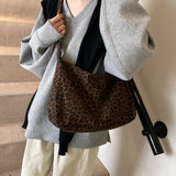 Women's Leopard Print Shoulder Bag – Large Capacity Crossbody