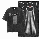 1984 Graphic Cotton Tee | Vintage Streetwear Men's T-Shirt