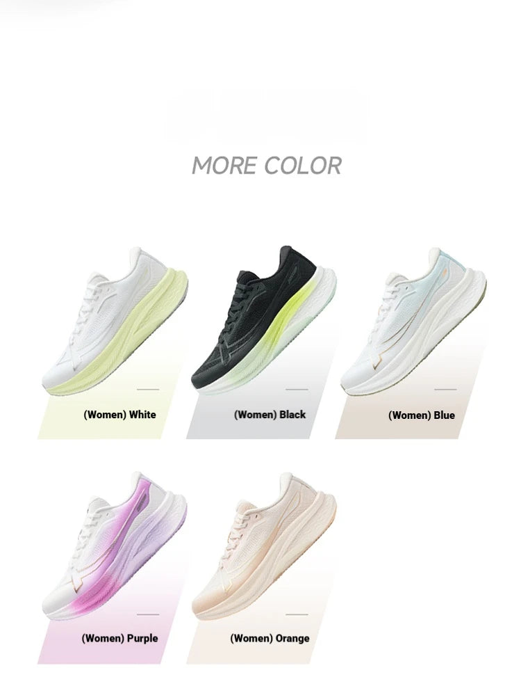 Xtep 2000km Plus Running Shoes Women's 2025 Spring Lightweight Anti-slip Wear-Resistant Training Jogging Sneakers 875318110009
