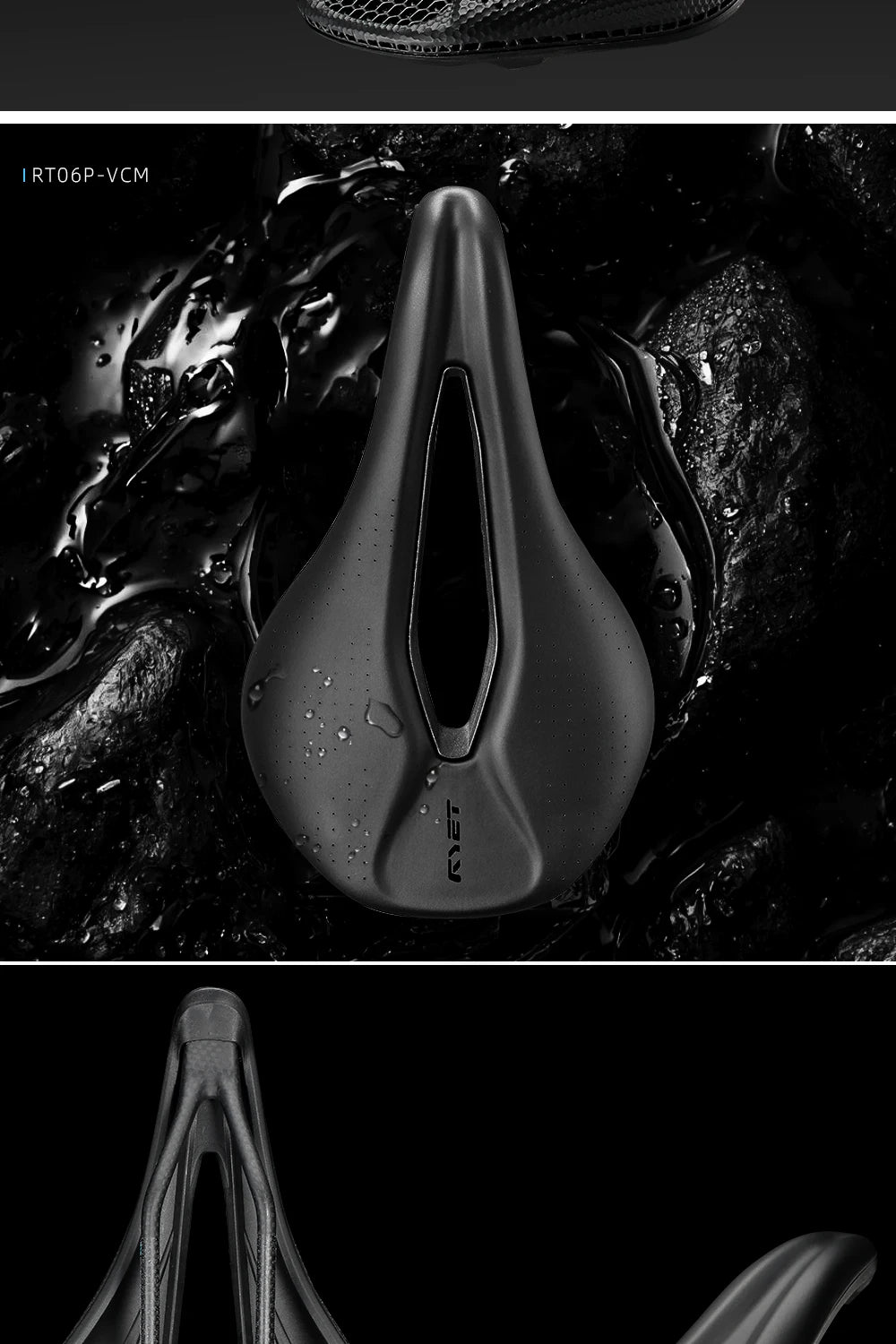 RYET Carbon 3D Printed Bike Saddle 145/155mm