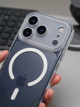 Magnetic Clear iPhone Case with Camera Button