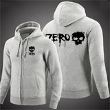 Zero Skateboard Logo Men's Harajuku Zipper Hoodie