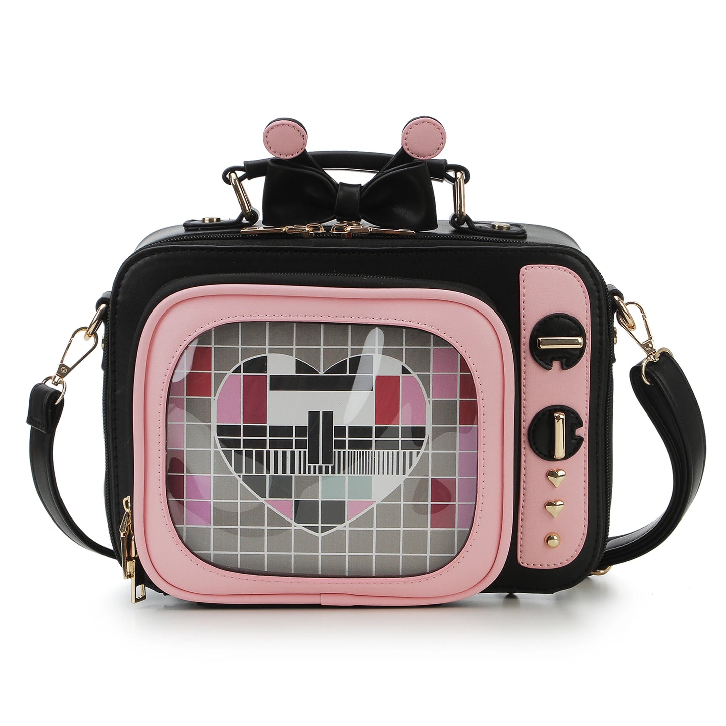 Novelty Tv Shape Ita Bag Retro Television Women Shoulder Bag Design Ita Backpack with Inserts Girls Crossbody Bag