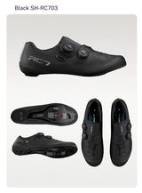 SHIMANO RC703 Road Cycling Shoes Carbon Sole SPD-SL Cleats Compatible Professional Road Bike Lock Shoes Men Women