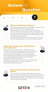 SZTZX Aluminium Rimless Outdoor Sport Photochromic Sunglasses Men Polarized  Anti-UV Driving Fishing Glasses Cycling Goggle