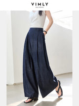 Vimly High-Waist Baggy Wide-Leg Denim Jeans for Women