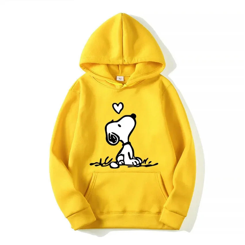 Retro Snoopy Cartoon Pullover Hoodie