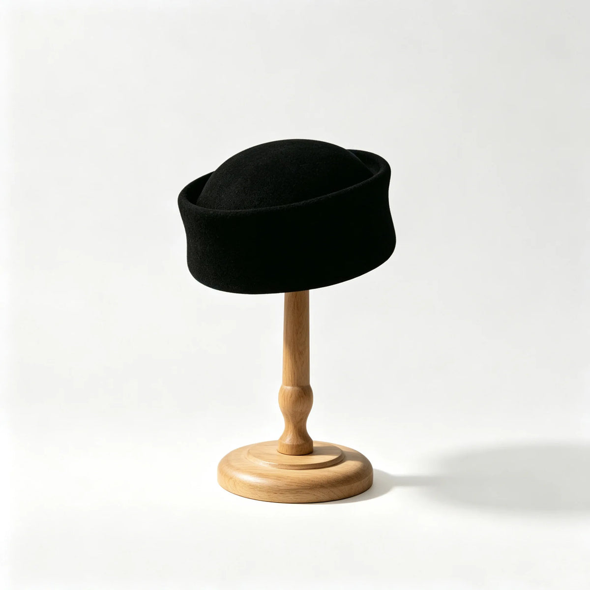 Women's Wool Felt Pillbox Beret Hat