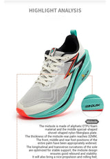 361 Degrees Flame 4.0 MIX Men‘s Running Shoes Racing Marathon Carbon Plate Stable Wear-resistant Jogging Male Sneaker 672512204