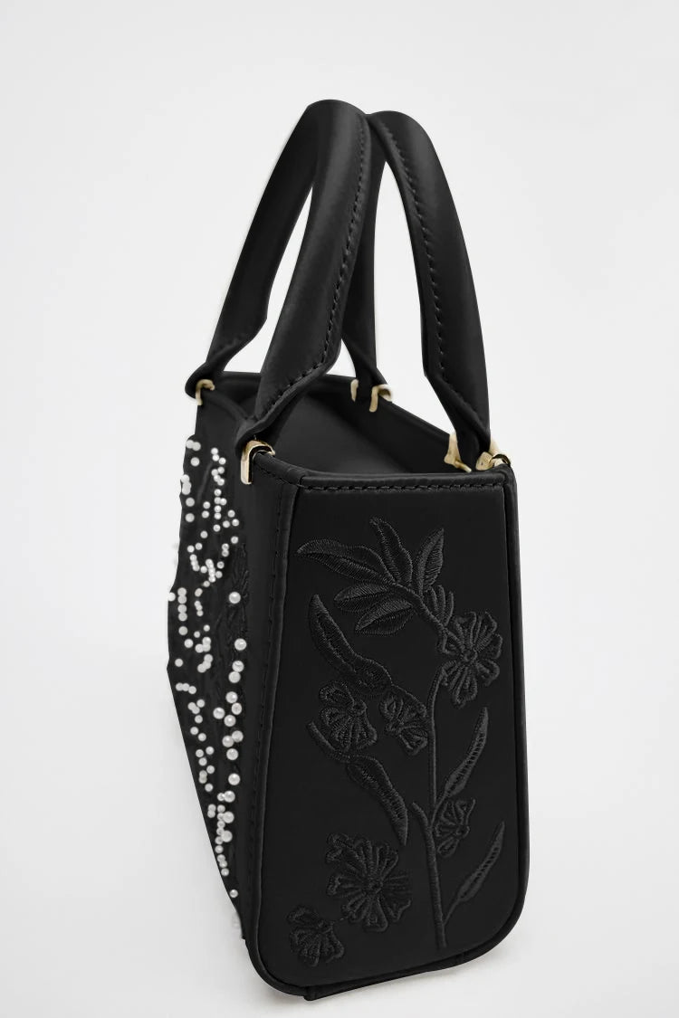 Floral Pearl Mini Duffel Bag