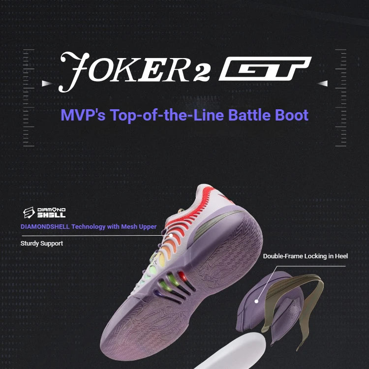 361 Degrees Joker 2.0 GT Basketball Shoes Men New Stable Comfort Breathable Shock-Absorbing Durable Male Sneakers 672621112