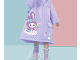 Kids' Whimsical Waterproof Raincoat with Backpack Space
