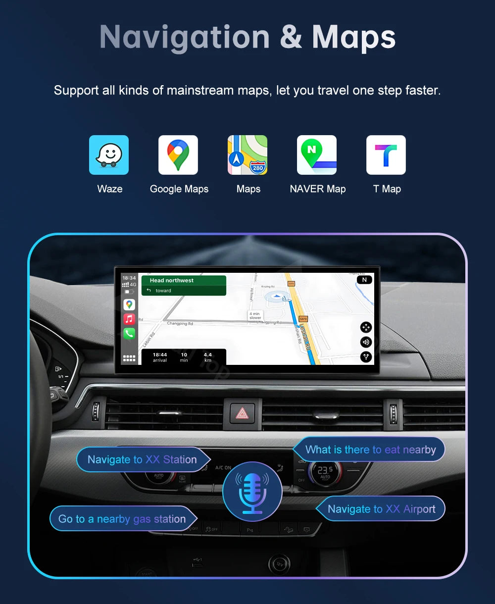 12.3" Audi A4/A5/S4/S5 Multimedia Touch Screen – Wireless CarPlay & Android Auto