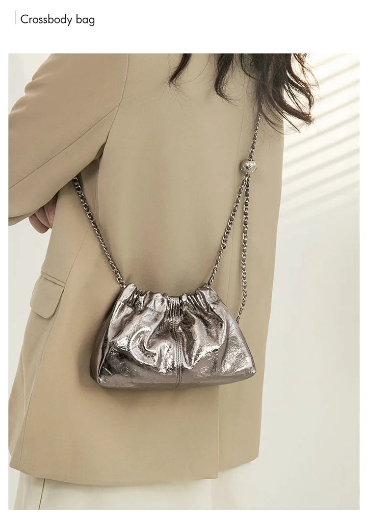 FOXER Genuine Leather Women Small Shoulder Bag Lady Fashion Mini Crossbody Handbag Purse Perfect Gift for Wife, Girlfriend