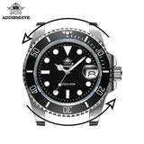 ADDIESDIVE NEW Luxury Men’s Quartz Watch 200M Diver Watch BGW9 Super Luminous Ceramic Bezel Stainless Steel Business Wristwatch