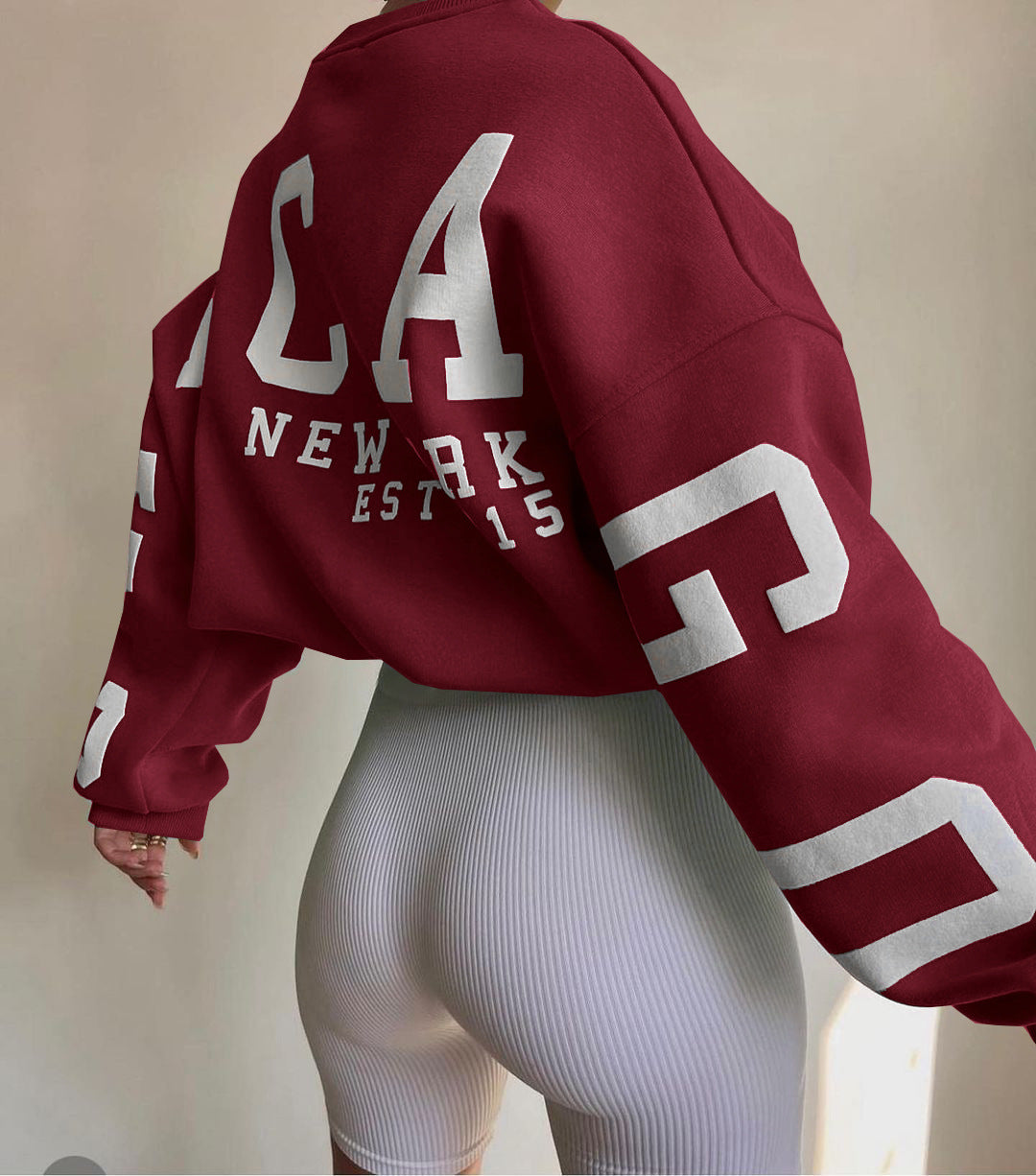 Women's Y2K Letter Print Relaxed Sweatshirt