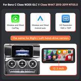 Mercedes-Benz NTG5.0 Wireless CarPlay & Android Auto Screen