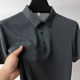 Men's Solid Color Polo Shirt | Breathable Summer Business Casual