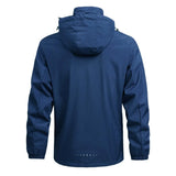 Men’s Hooded Rain Jacket with Detachable Hood