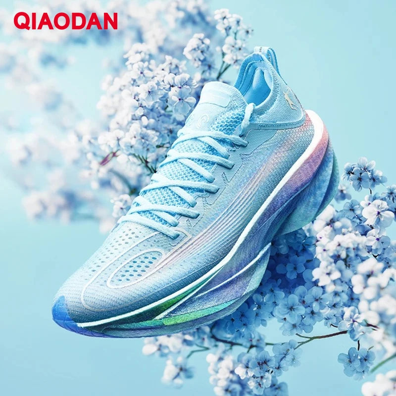 QIAODAN Feiying Plaid 2.0 Men Marathons Running Shoes Professional Carbon Plate Sport Shoes Rebound Racing Sneakers QDB023252290