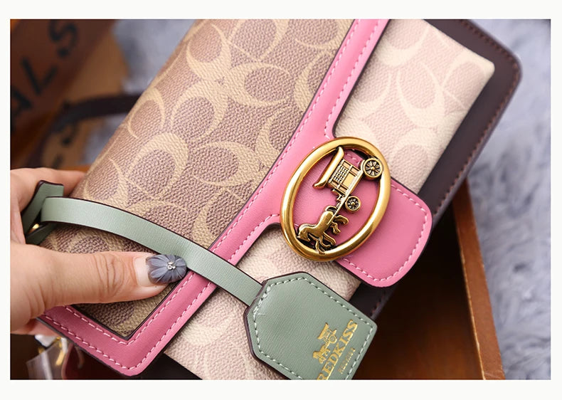 Color-Contrast Designer Crossbody Bag