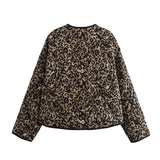 2024 Autumn New Product European And American Style Women's Snake Skin Fashion Printed Button Long Sleeve Jacket